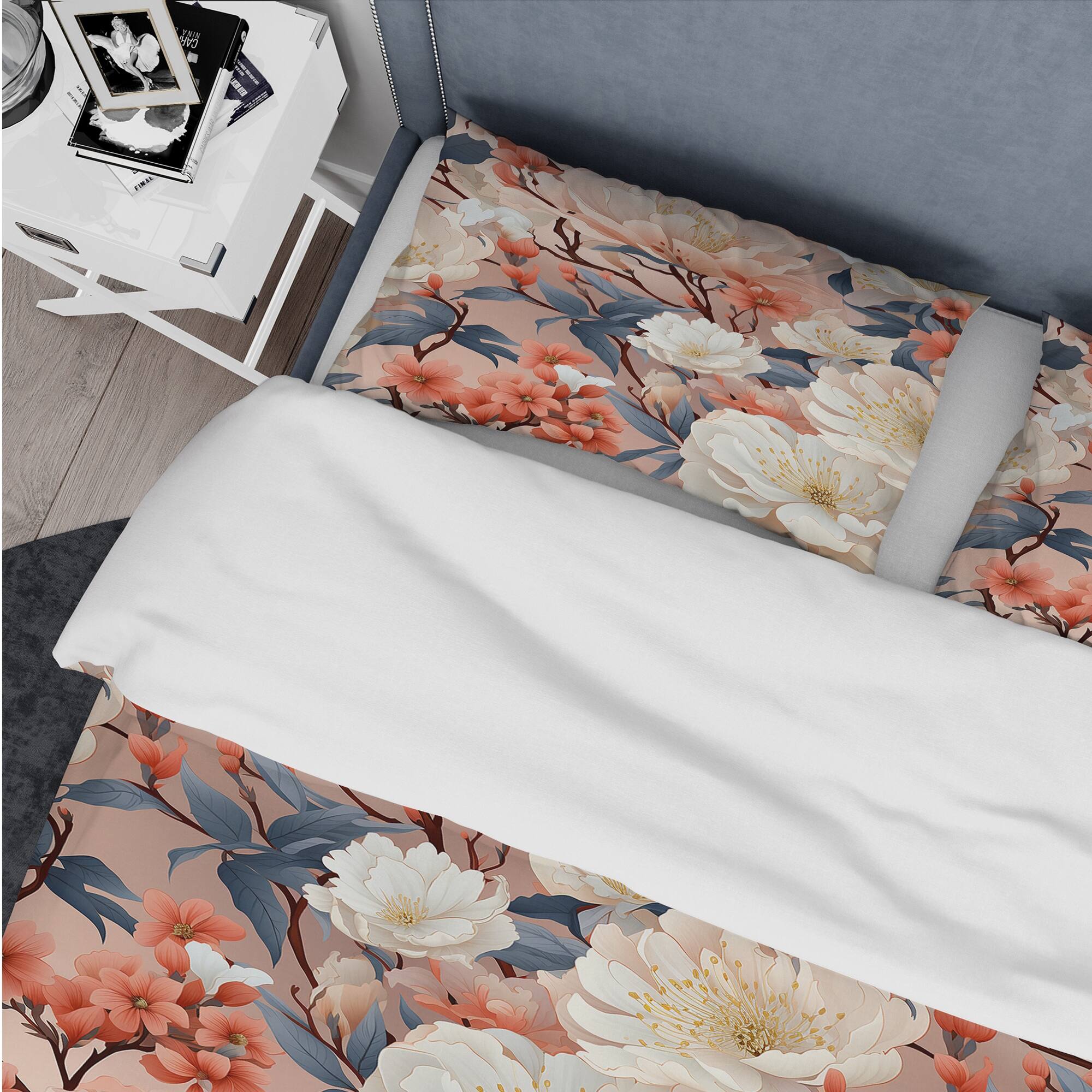 Designart "Japanese Zen Garden Botanical Pattern" cottage bedding